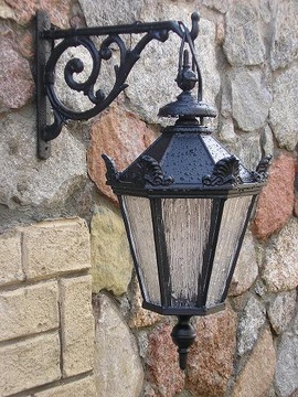 KINKIET ŻELIWNY LAMPA KLOSZ OŚWIETLENIE