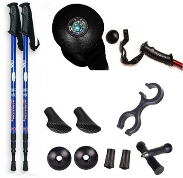 KIJKI DO CHODZENIA NORDIC WALKING TREKKING 135 cm