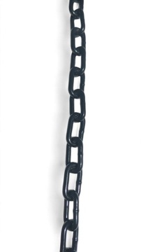 METALOWY OCYNKOWANY ŁAŃCUCH FI 4MM LAKIEROWANY CZARNY POŁYSK D1 1MB OZDOBNY