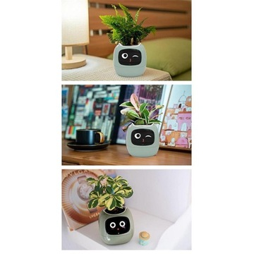 Умный робот-плантатор Симпатичный робот-растение Искусственный интеллект 7 Smart Green