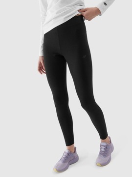 Legginsy damskie bawełniane 4F F137 getry sportowe czarne M