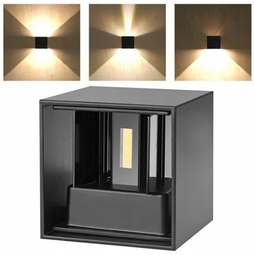 Lampa LED Ścienna Elewacyjna Kinkiet Góra Dół zewn