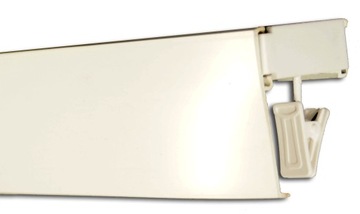 Szyna sufitowa PCV jednotorowa 100 cm osłona kpl