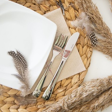 Sztućce dzieci Chrzest Święty Prezent Grawer BOHO