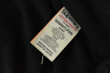 SUPERDRY JACKET KURTKA CIEPŁA BLACK polar ocieplenie r. M