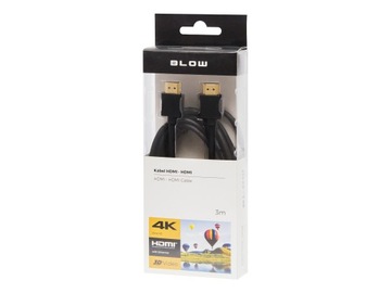 KABEL PRZEWÓD HDMI - HDMI 2.0 BLOW 3D TV 4K ULTRA HD ETHERNET 3M