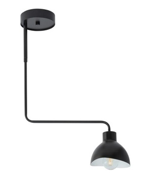 Designerski Nowoczesny SIGMA HOLI 1 plafon czarny biały LED
