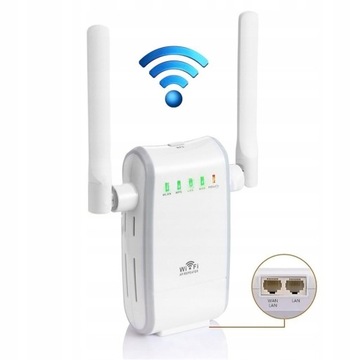 Bezprzewodowy wzmacniacz sygnału Wi-Fi 300 Mb/s