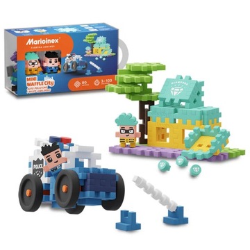 KLOCKI MINI WAFLE AUTO POLICJA SKLEP JUBILER 80 EL