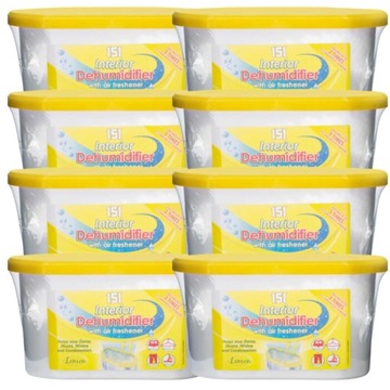 151 Pochłaniacz Wilgoci Cytryna 8 x 500ml osuszacz powietrza przeciw pleśni