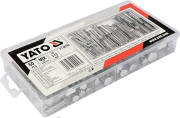 YATO 60 SZT SWORZNI Z ŁBEM I OTWOREM YT-06786
