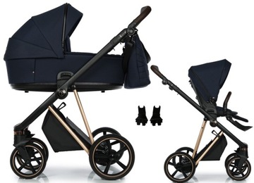 WÓZEK ROAN IVI ADAPTERY TORBA FOLIA 2W1 k. BLUE