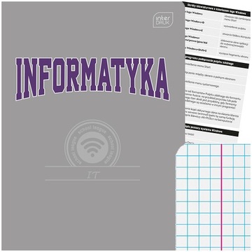 ZESZYT A5 INFORMATYKA W KRATKĘ 60 K PRZEDMIOTOWY ZE ŚCIĄGĄ INTERDRUK