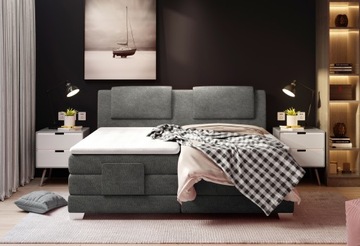 Łóżko kontynentalne WAVE 180 + Materac od ręki