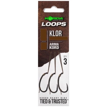 Przypony Karpiowe Mikro Zadzior Korda Loops Klor Micro Barbed 50 lb
