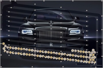 Уникальная подарочная копилка XL номиналом 5 злотых с автоматическим выводом средств на различные автомобили