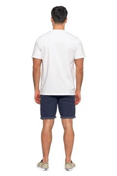 T-Shirt Koszulka Klasyczna Męska Bawełniana Krótki Rękaw Biała MORAJ 2XL