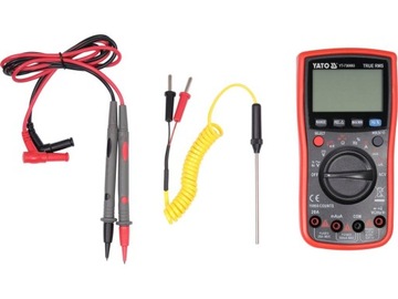 YATO MIERNIK CYFROWY WYŚWIETACZ LCD TRUE RMS NCV 750V AUTOMATYCZNY ZAKRES