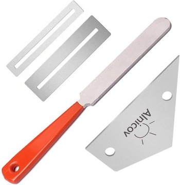 Guitar Polish Tools Set, 1Pcs Guitar Fret Crowning File with 1Pcs Guitar