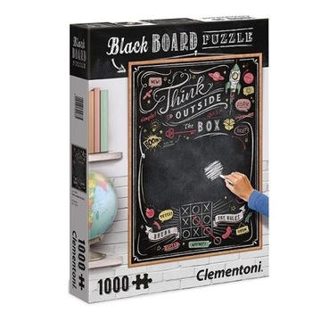PUZZLE 1000el. BLACK BOARD THINK CLEMENTONI 39468
