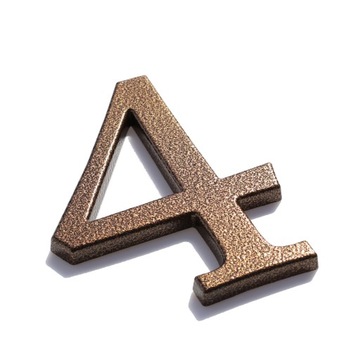 НОМЕР ДОМА, НОМЕРА ДОМА, АНТИЧНЫЕ КОРИЧНЕВЫЕ БУКВЫ