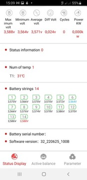 Активный балансир Smart LI-Ion/LiFePO4 14S Prog.