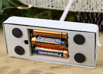 BIAŁA CHOINKA stojąca z 10x LED wys. 39cm