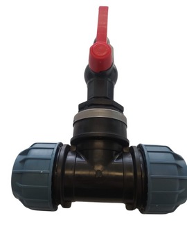 Trójnik złącze S60x6x50mm do kontenera IBC Mauzer z kranem 1cal