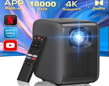 PROJEKTOR RZUTNIK LED 4K IZEEKER IPL610 BT NETFLIX PILOT GŁOŚNIKI STEREO
