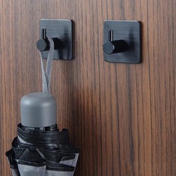 ЧЕРНЫЕ НАСТЕННЫЕ ВЕШАЛКИ САМОКЛЕЯЩИЕСЯ КРЮЧКИ ДЛЯ ПОЛУЧЕНИЙ ДЛЯ ВАННОЙ КОМНАТЫ