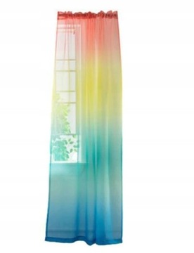FIRANKA ZASŁONA TĘCZOWA CIENIOWANA 100X270 CM v2