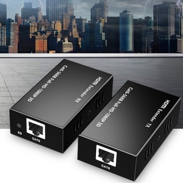 Удлинитель HDMI Передатчик Приемник Передатчик 1080P HD Ethernet Cat6 60 м