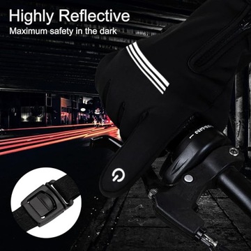 MoonSing Весенне-зимние термовелосипедные перчатки для сенсорного экрана L