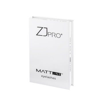 ZJ PRO rzęsy MATTline C 0.07 MIX 6-13mm DARK BROWN