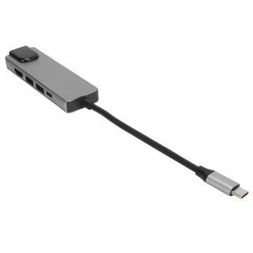 Многопортовый адаптер USB-концентратора TypeC для мультимедийного интерфейса высокой четкости 5