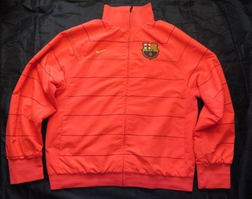 NIKE FC BARCELONA BARCA 2008-2009 rozpinana pomarańczowa bluza rozmiar L