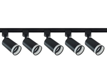 Zestaw Szynoprzewód 5x Lampa Oprawa GU10 Szyna 2m Listwa 1-Fazowa