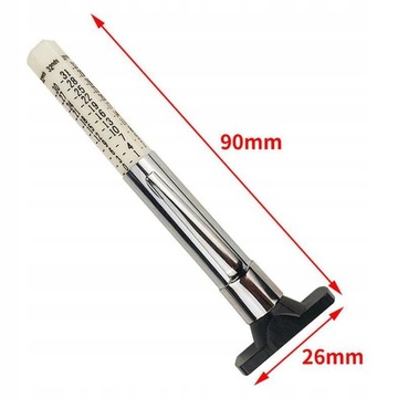 Глубина протектора шины 0–25 мм Метрическая система