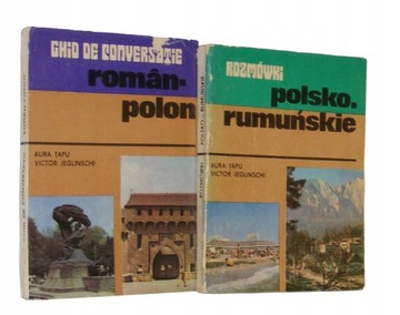 ROZMÓWKI POLSKO RUMUŃSKIE + RUMUŃSKO POLSKIE Tapu Jeglinschi KOMPLET BDB