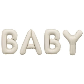 Повітряна кулька фольгована BABY бежева 140x43 см