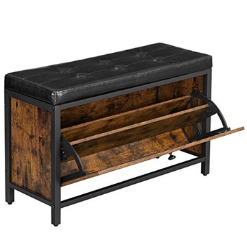 Szafka na Buty z Siedziskiem Ławka Rustykalna Loft