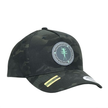 CZAPKA Z DASZKIEM Sportowa Wędkarska Regulowana NYMPHMANIAC3.0BlackMultiCam