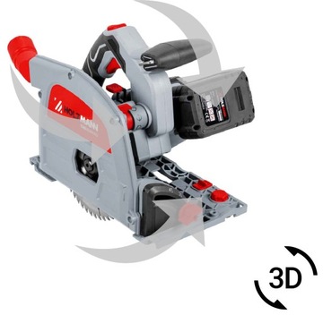 Погружная пила, циркулярная пила, аккумуляторная пила 40 В постоянного тока, аккумулятор 2x80 Втч