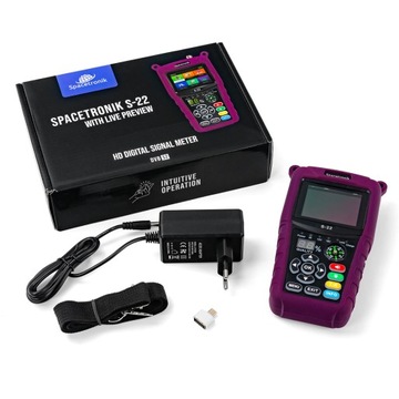 Измеритель спутникового сигнала Spacetronik S-22 DVB-S/S2/S2X