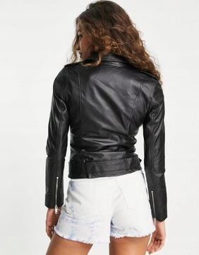 Barneys Originals NH8 kow kurtka ramoneska skóra naturalna biker M