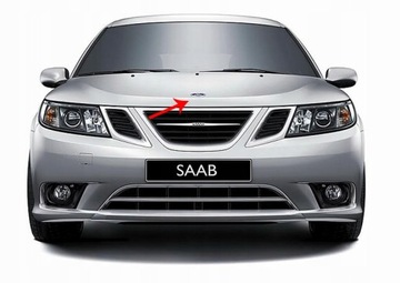 2 ШТ. ЗНАЧКА-ЭМБЛЕМЫ ЛОГОТИПА SAAB 68 мм