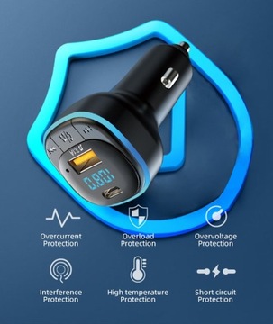 FM-ПЕРЕДАТЧИК BLUETOOTH MP3-ПЛЕЕР USB USB-C