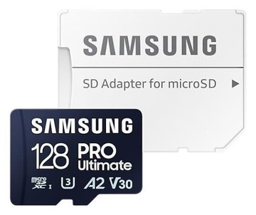 Samsung Ultimate microSDXC 128 ГБ UHS-I U3 [запись 130 МБ/с, чтение 200 МБ/с]