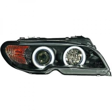 Lampy przód BMW E46 03- Clear/Czarne Coupe