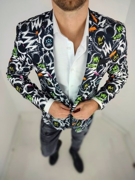 GIOVANNI PERA Marynarka męska D607 oko 64 XXXXL